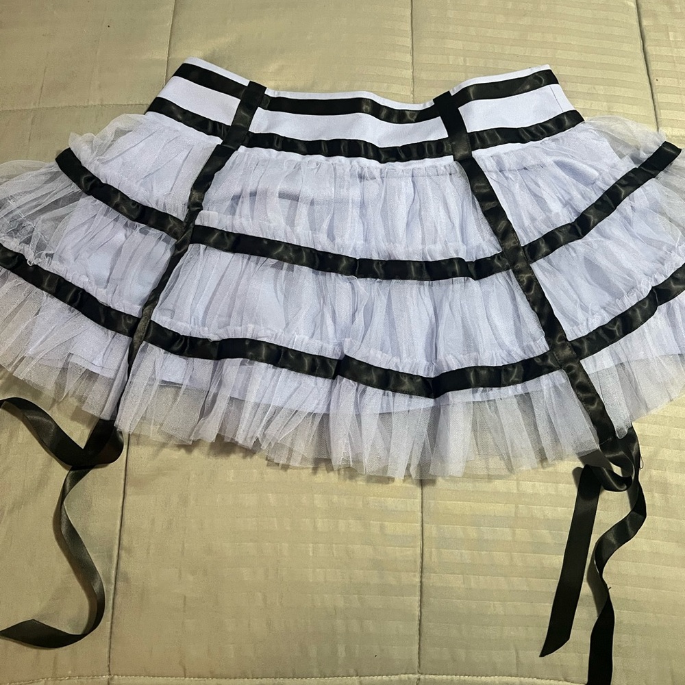 COPY - Dolls Kill Current Mood purple and black skirt - Picture 3 of 4